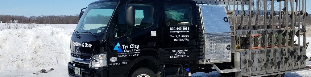 Tri City Glass - Hino 155 Double Cab Glass Delivery Truck