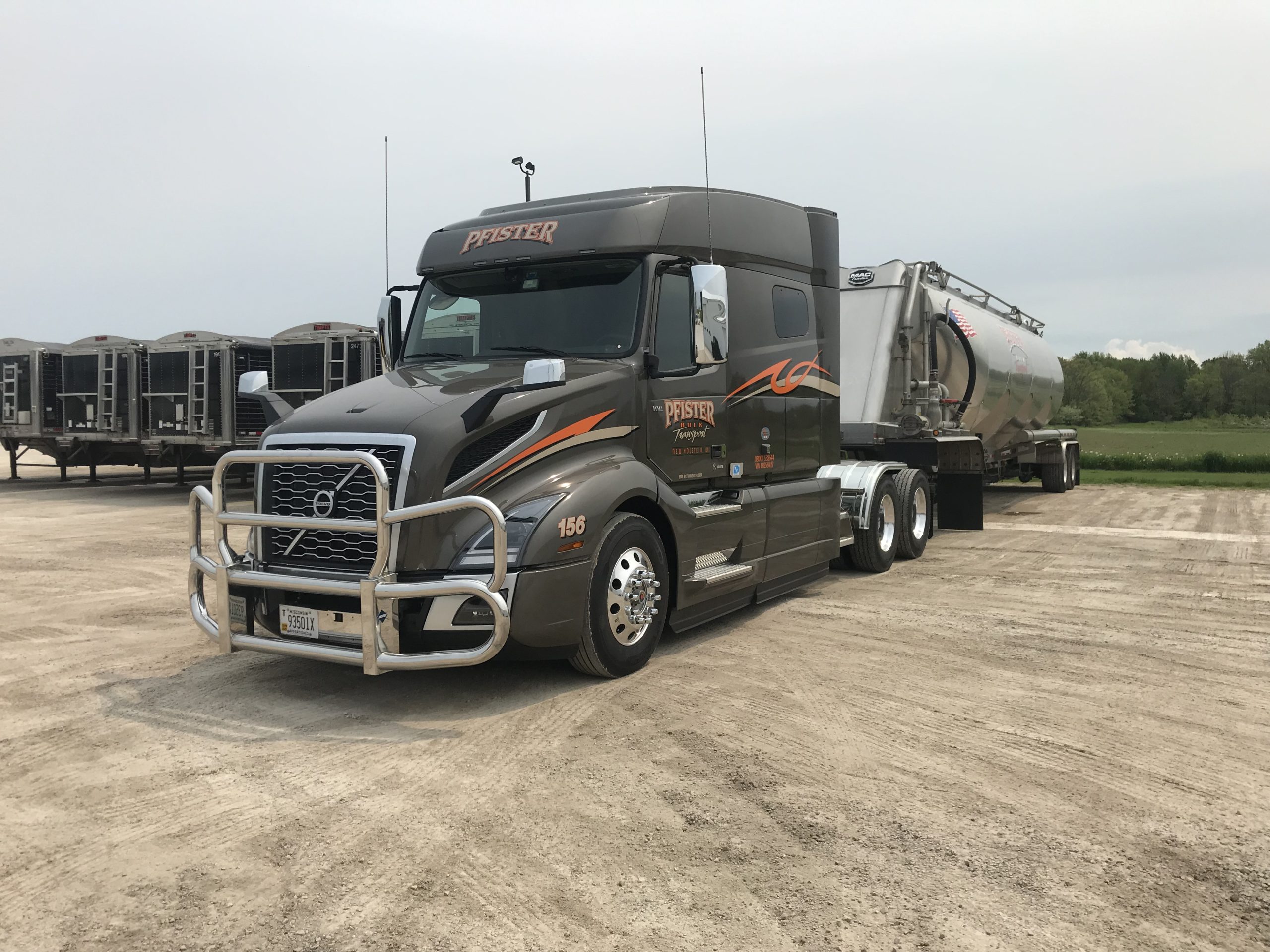 Pfister Bulk Transport - Taking Delivery on Four 2020 Volvo VNL 740 Sleeper's carousel image 2