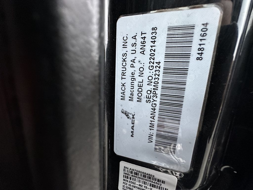 2023 MACK ANTHEM AN64T heavymedium-duty-trucks-used-2023-mack-anthem-an64t-1135174-vin-tag-photo-Image
