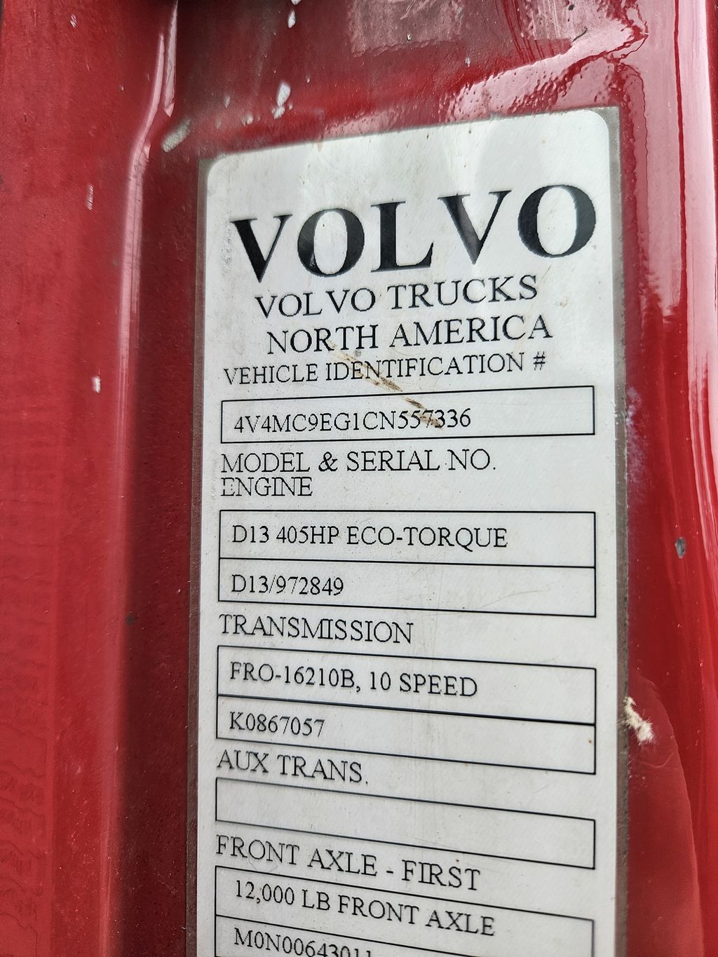 2012 VOLVO VNM64T200 heavymedium-duty-trucks-used-2012-volvo-vnm64t200-1758699-vin-tag-photo-Image