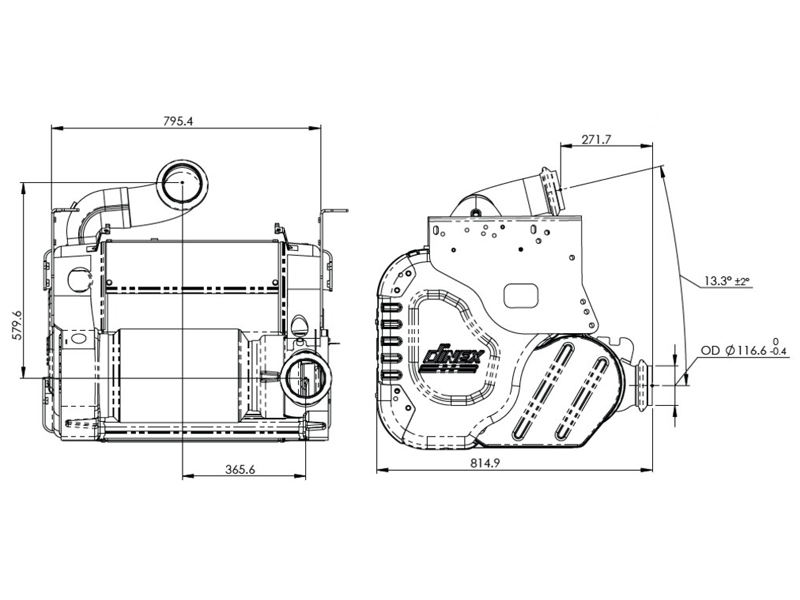 Dinex OneBox for Freightliner / Western Star, Detroit Diesel Engine, (Non- Air Assisted, EPA17) - image 2 of 3