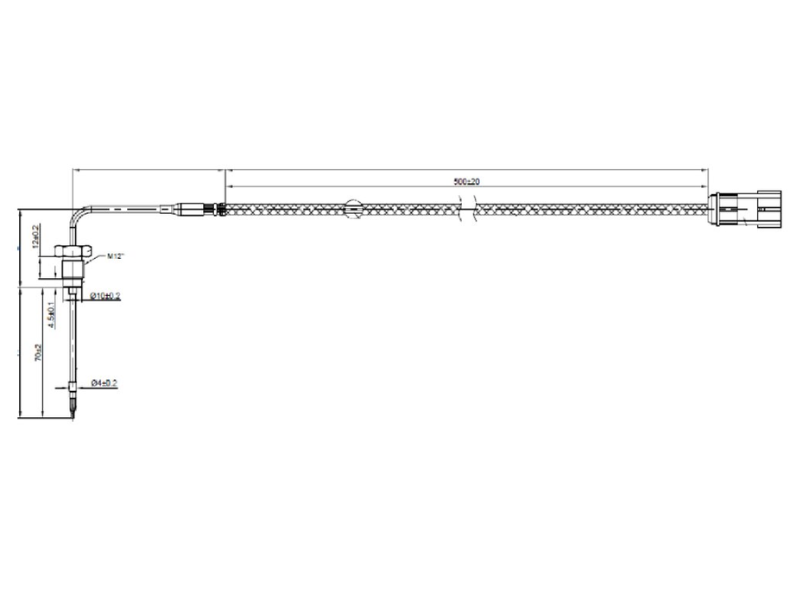 Dinex Temperature Sensor, Freightliner / Detroit ( DPF Outlet) - image 2 of 3