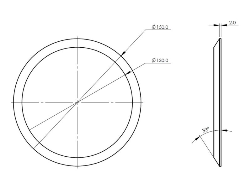 Dinex Exhaust Gasket, Freightliner/Western Star - image 2 of 3