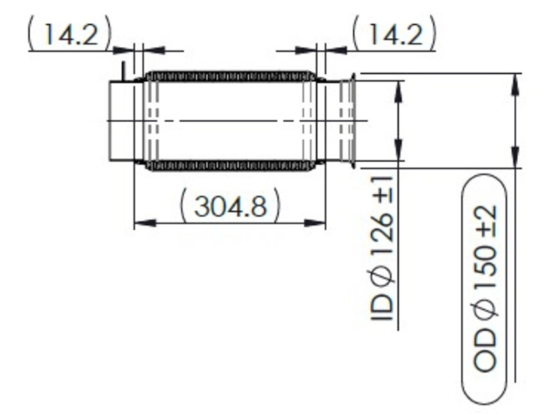 Dinex Exhaust Bellow for Freightliner/Western Star - image 3 of 4