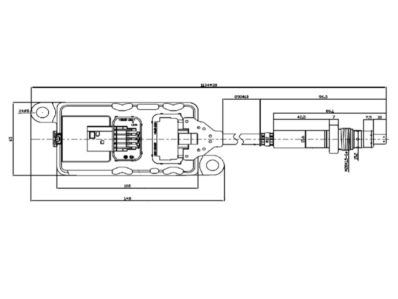 Dinex NOx Sensor for Cummins - image 2 of 2