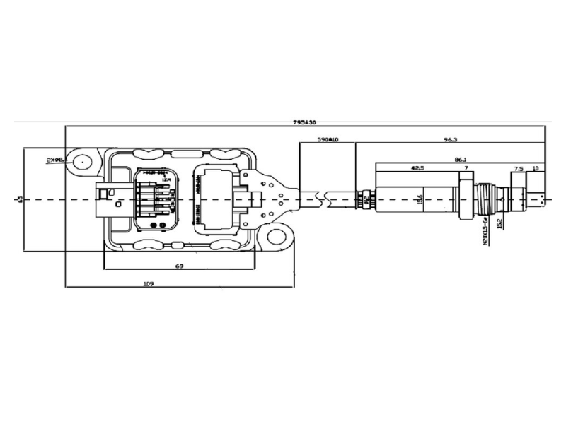 Dinex NOx Sensor for Cummins - image 2 of 2