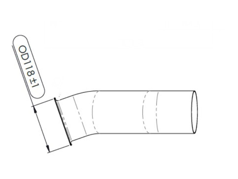 Dinex Exhaust Bellow for International - image 2 of 4