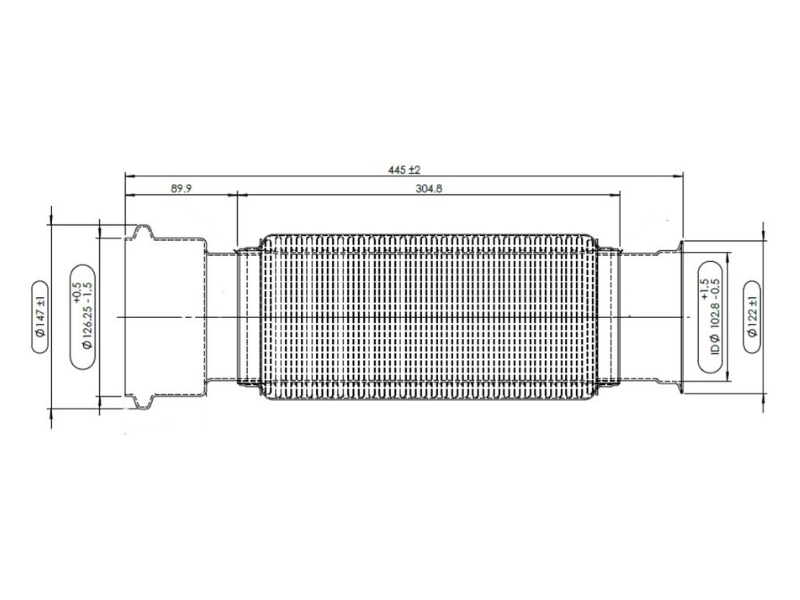 Dinex Exhaust Bellow for Volvo - image 2 of 2