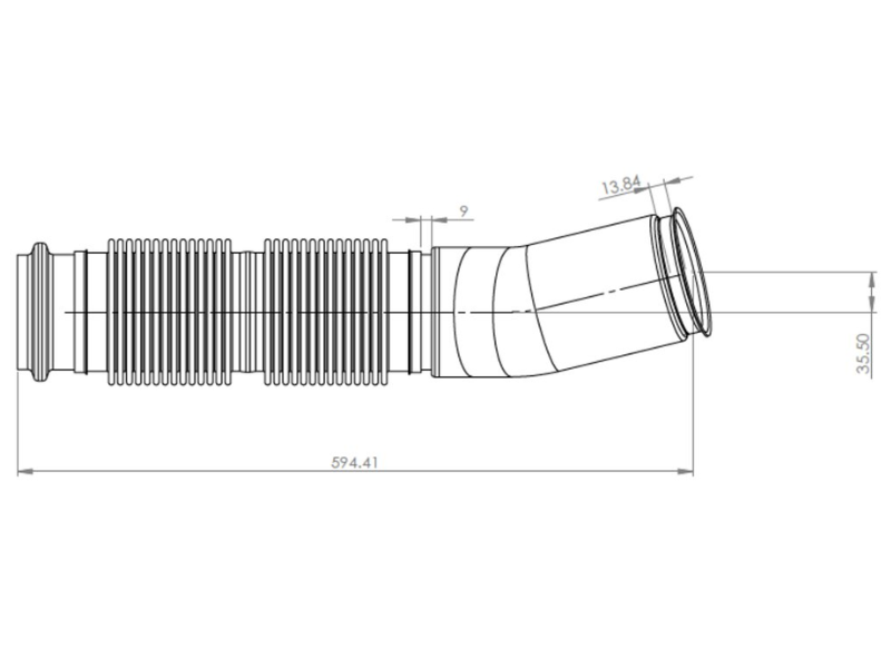 Dinex Pipe with Bellow for Volvo - image 2 of 2