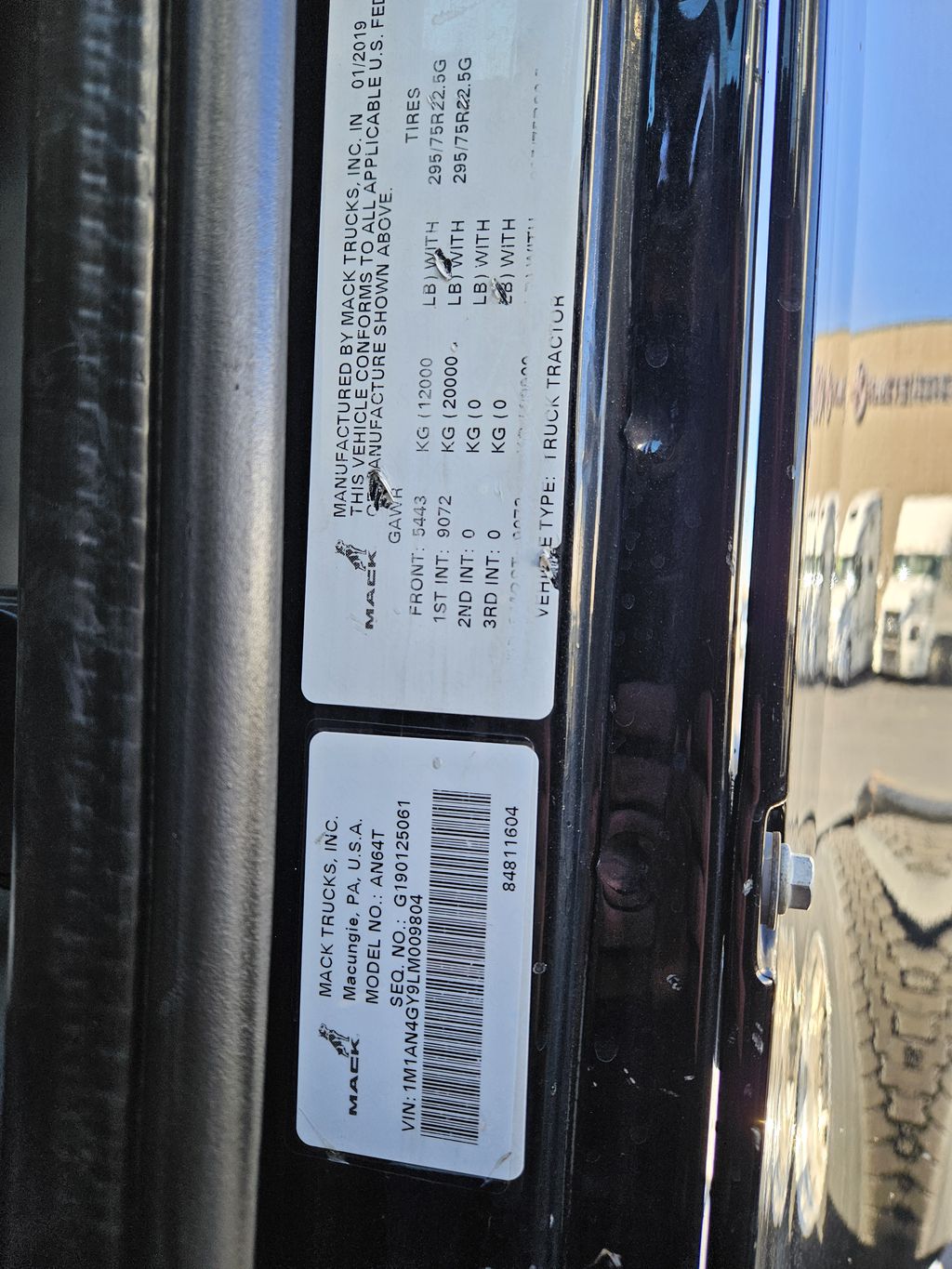 2020 MACK ANTHEM heavymedium-duty-trucks-used-2020-mack-anthem-1333876-vin-tag-photo-Image